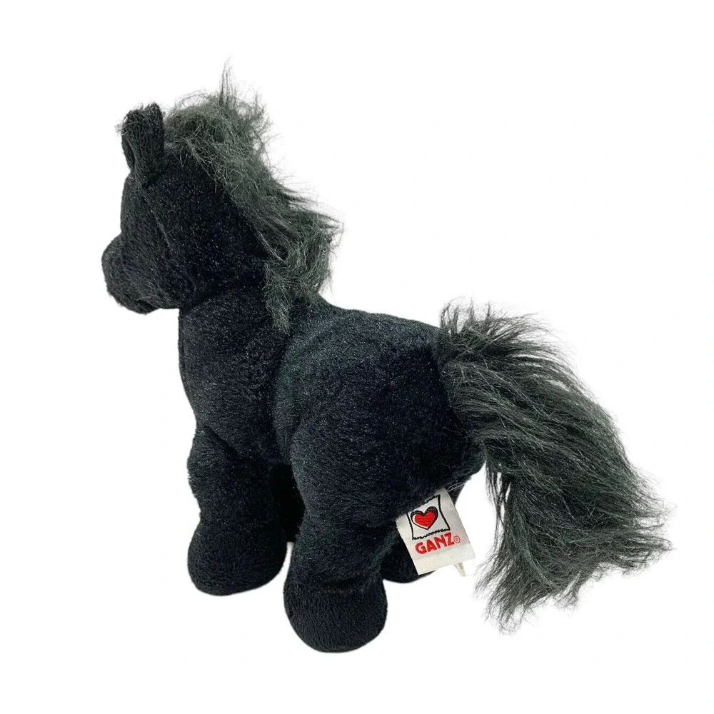 Ganz Webkins Black Stallion Horse Plush Toy Stuffed‎ Animal No Code HM145 Gift